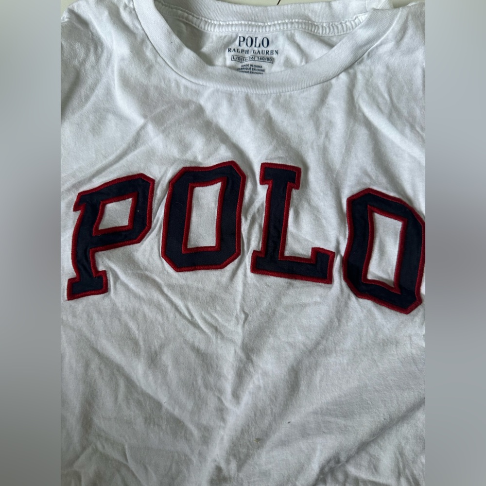 White Polo Ralph Lauren Youth Tshirt